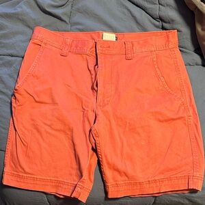 St. John's Bay Men's Vibrant Orange Flat Front Shorts